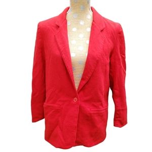 Vintage wool red blazer Alfred Dunner 8 made in 🇺🇸 USA christmas